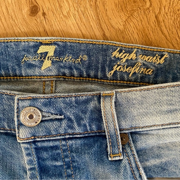 7 for all mankind high waist cropped Josefina, sz 29 - Picture 4 of 6